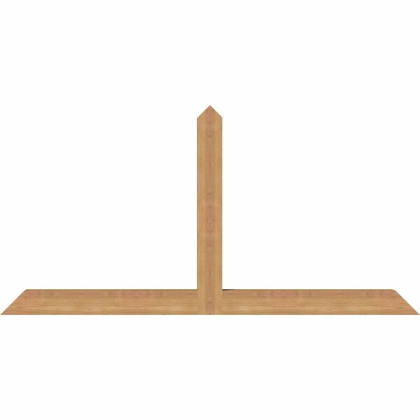 Ekena Millwork Portland Timber Gable Bracket, Western Red Cedar, 60"W x 30"H x 3 1/2"D x 3 1/2"F, 12/12 Pitch GBW060X30X0404POR00SWR - main
